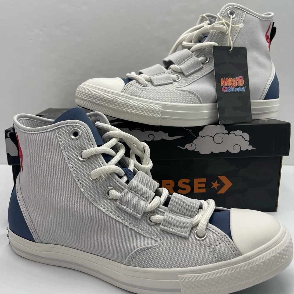 Converse Men’s High-T CTAS HI BARELY GREY/DARK WATERS NARUTO SHIPPUDEN Sneakers